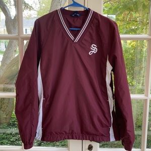 Sport tech windbreaker pull over with pockets Sz XS